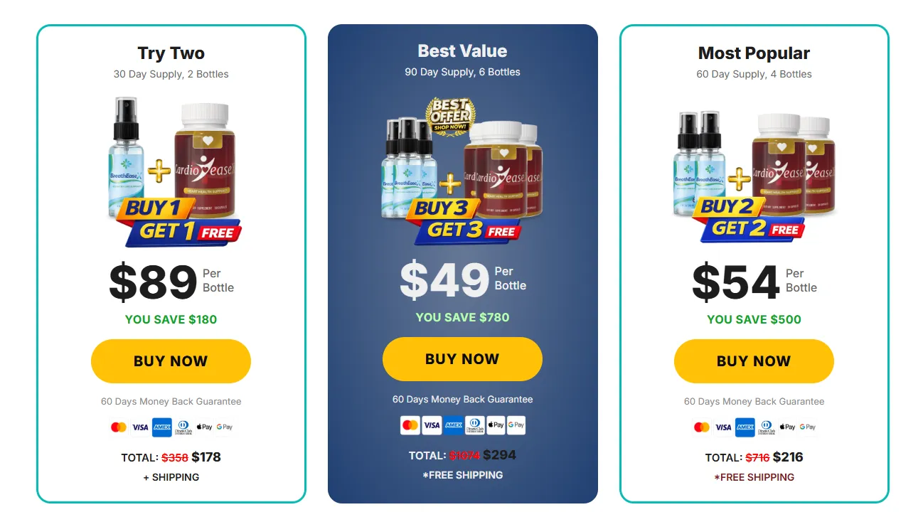 BreathEaseX + CardioEaseX™ Offer
